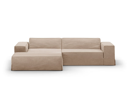 Jodie — Corner Sofa (224x162x77 cm) Sand (LINS 32) Left