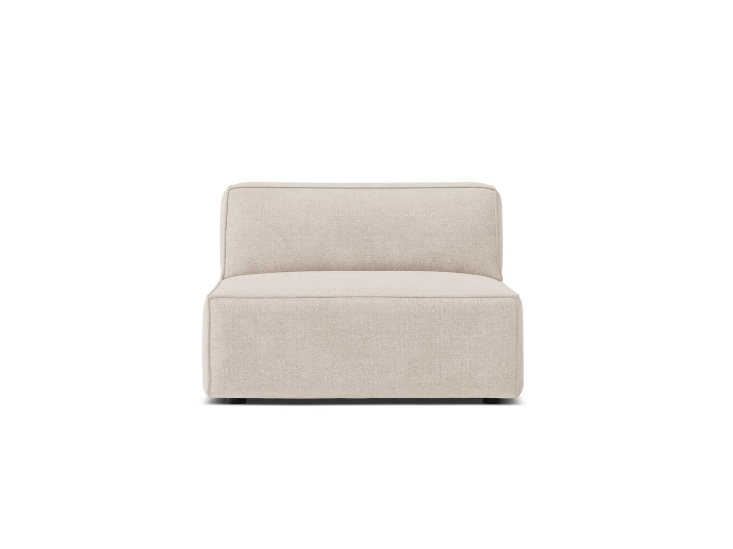 Jodie — Modular Sofa Beige (Liberty 2) Black Plastic