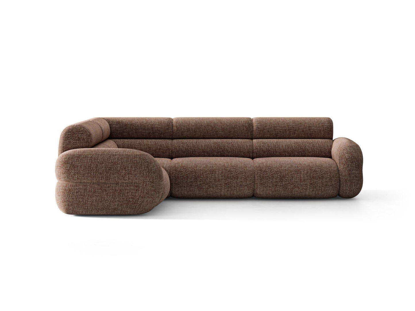 Neo — Corner Sofa (295x210x83 cm) Brown (SILENCIO 27)