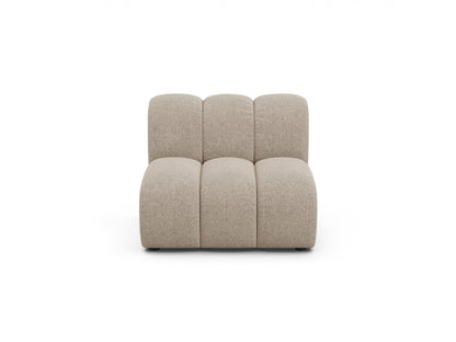 Lupine — Modular Sofa Dark Beige (Eden 4 Beige) Black Plastic