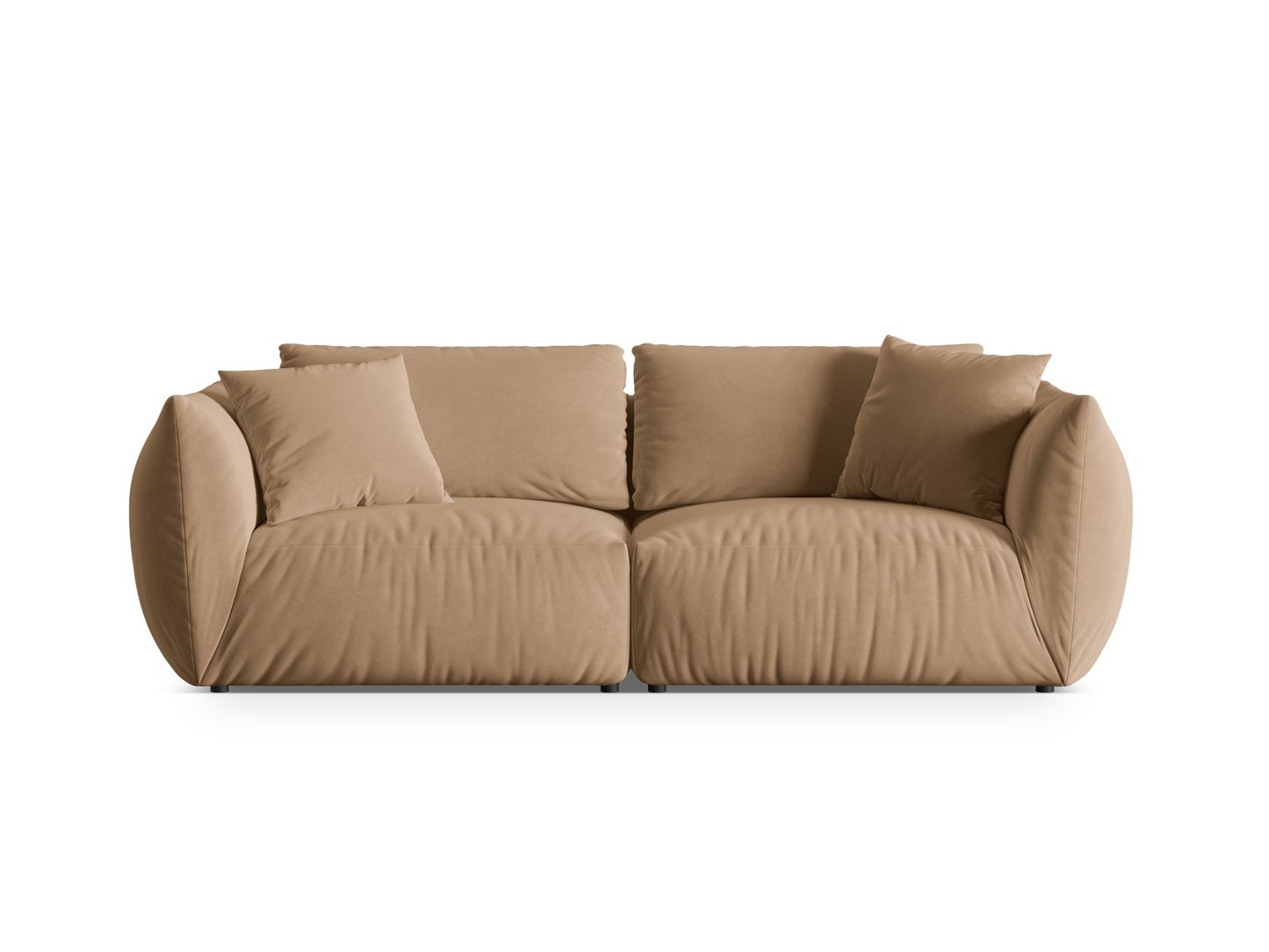 Chris — Sofa Sand (Casino Lion) Black Plastic
