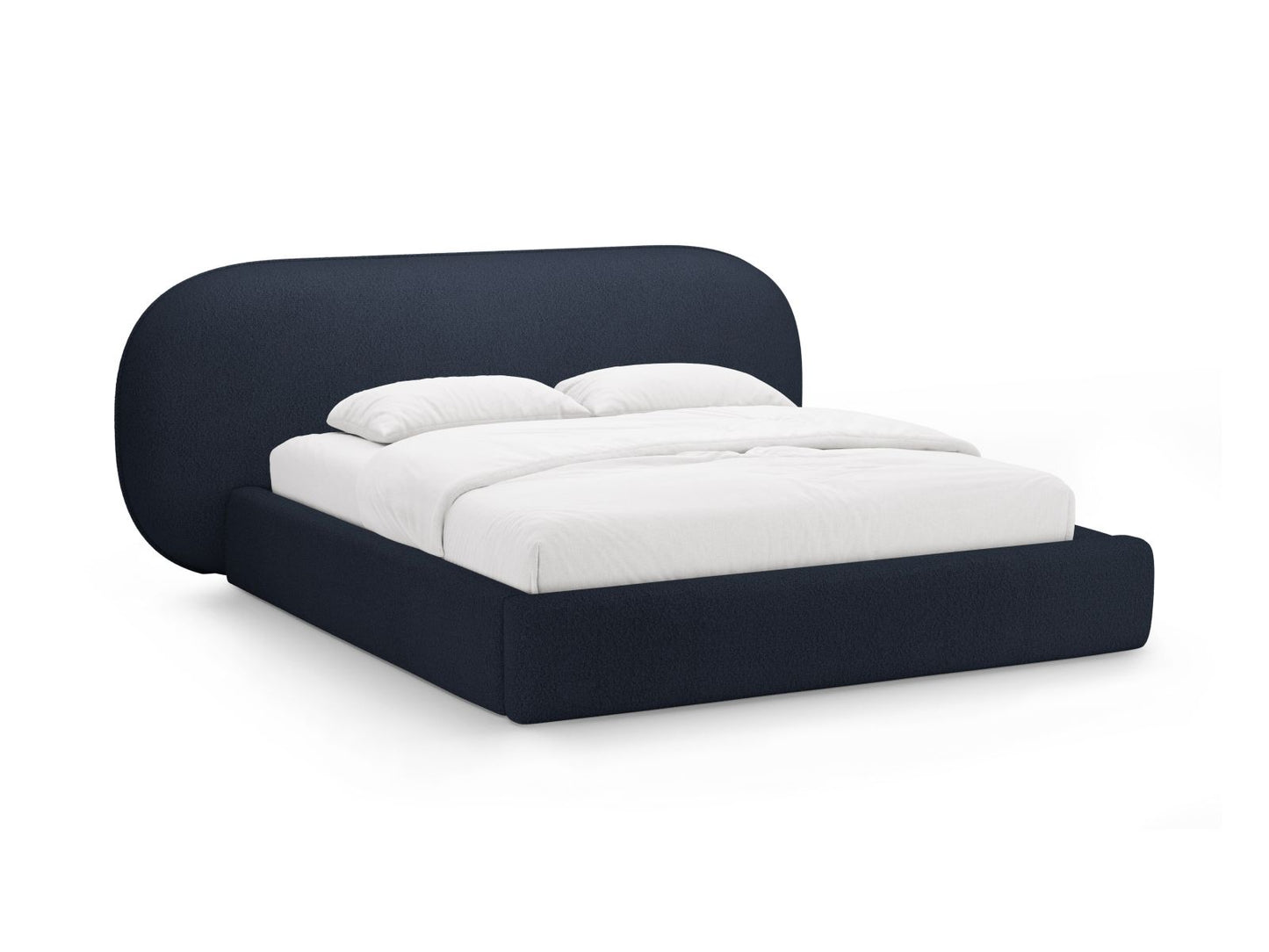 Ovalo — Bed Dark Blue (Baloo 2088) Black Plastic