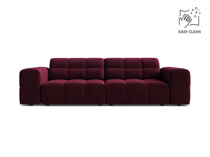 Jennifer — Sofa Burgundy (Venus 2932) Black Plastic