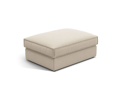 Pola — Pouf Beige (BABEL TOFFEE) Black Plastic