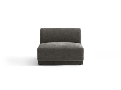 Miley — Modular Sofa Grey (Haga 16) Black Plastic