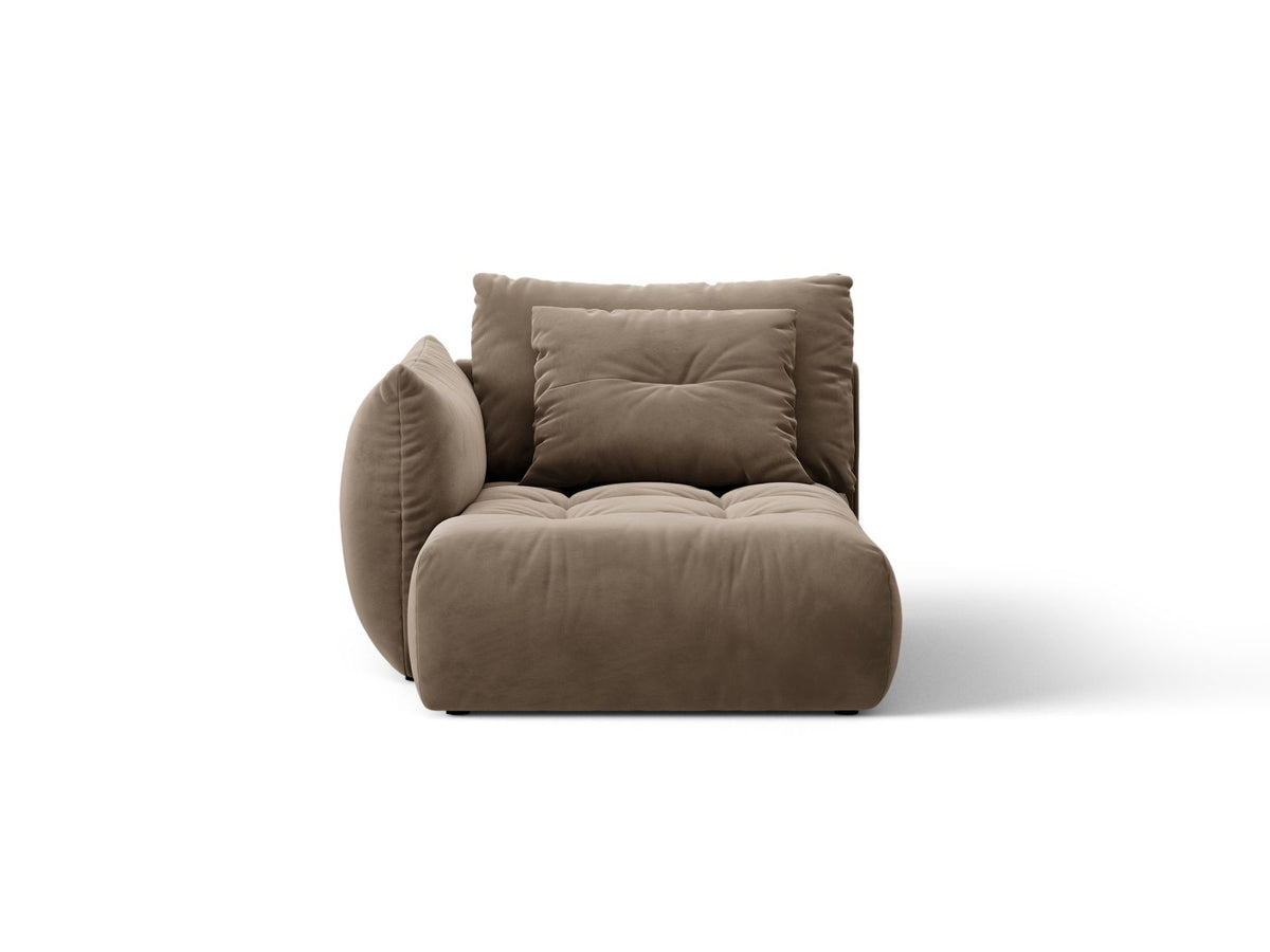 Bloom — Chaise Longue (112x152x97 cm) Light Brown (Casino Taupe) Left