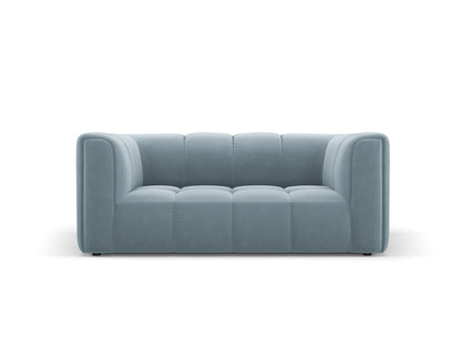 Moritz — Sofa Light Blue (Bluvel 06) Black Plastic