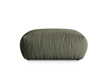 Chris — Pouf Muted Blue (LINS 81) Black Plastic