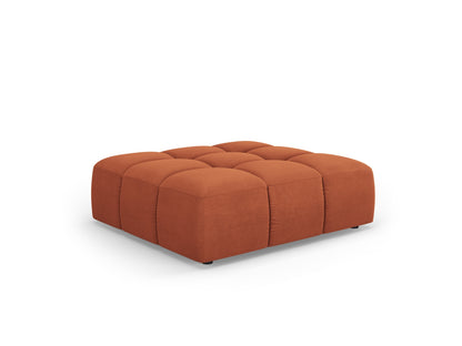 Moritz — Pouf Orange (Rebel 20) Black Plastic