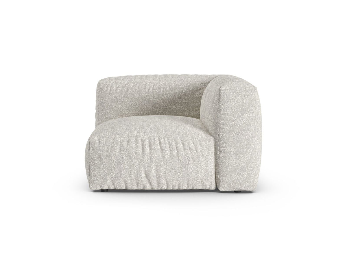Martina — Modular Sofa Grey Beige Melange (Monet Pearl) Black Plastic Unknown