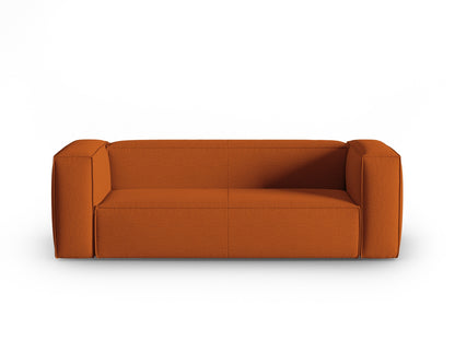 Mackay — Sofa Terracotta (Bubble 10) Black Plastic