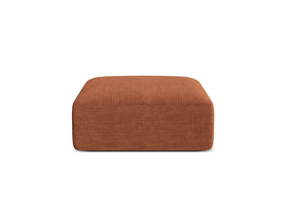 Campi — Pouf Terracotta (Lincoln 52D) Black Plastic