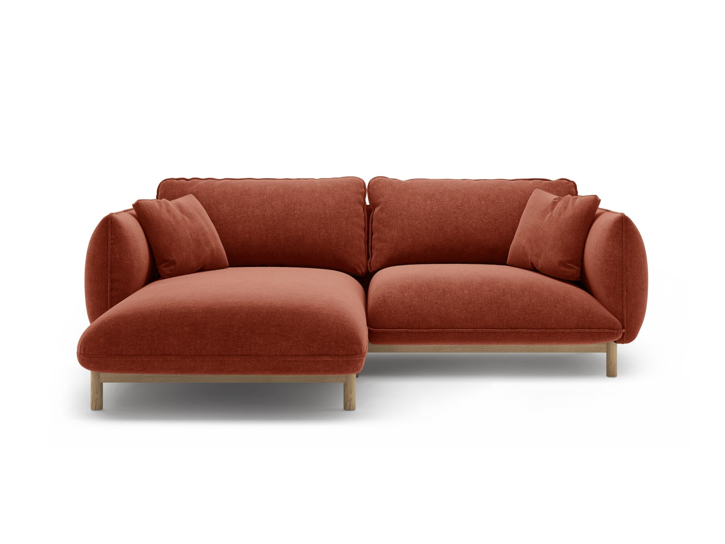 Ada — Corner Sofa (220x179x78 cm) Auburn (Wind 52) Left
