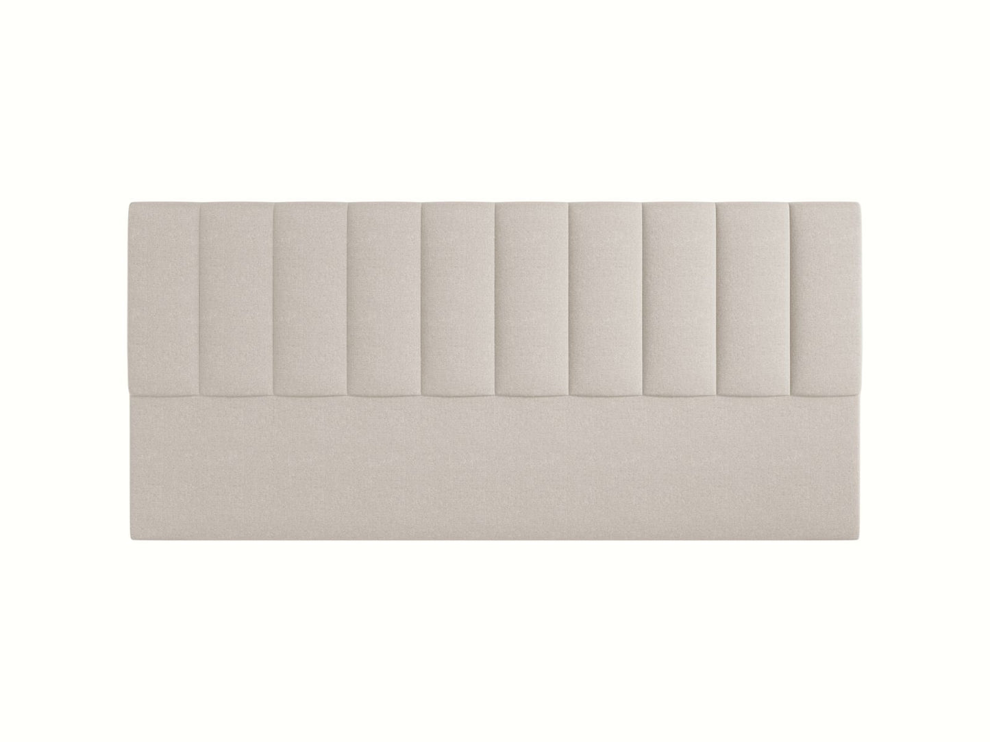 Marl — Headboard Dark Beige (Eden 4 Beige) Black Plastic