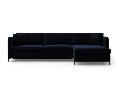 Gloria — Corner Sofa (286x170x88 cm) Royal Blue (Salvador 5) Right