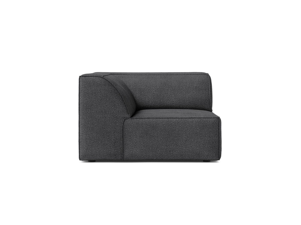 Jodie — Modular Sofa Dark Grey (Baloo 2083) Black Plastic