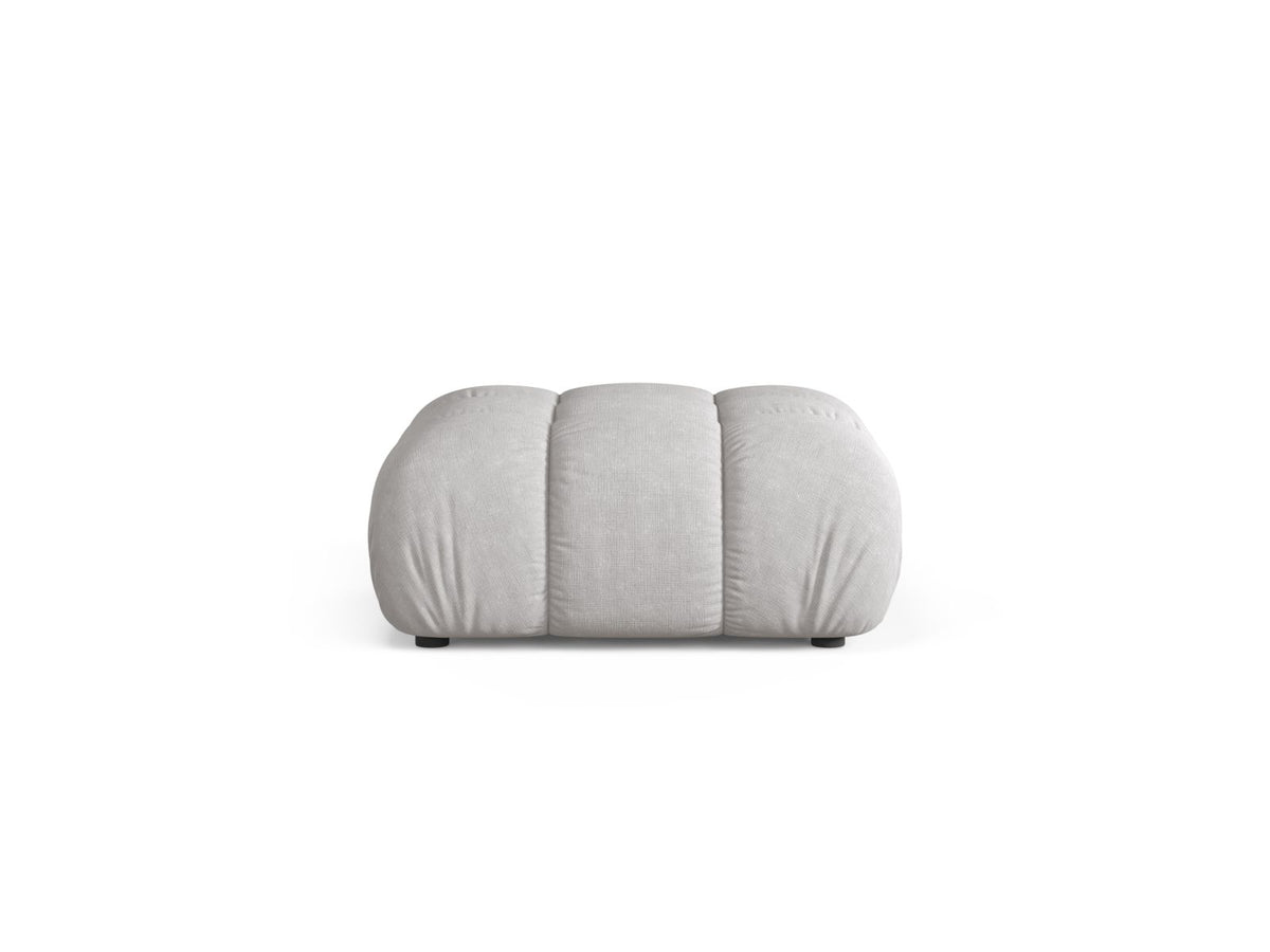 Bellis — Pouf Light Grey (Liberty 18) Black Plastic