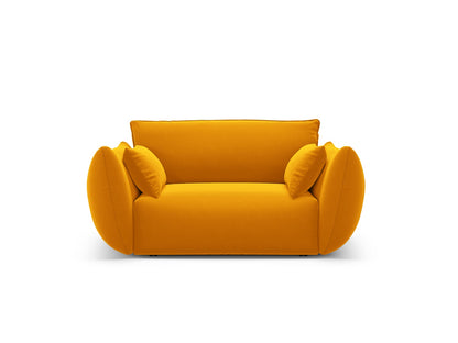 Matera — Armchair Yellow (Salvador 10) Black Plastic