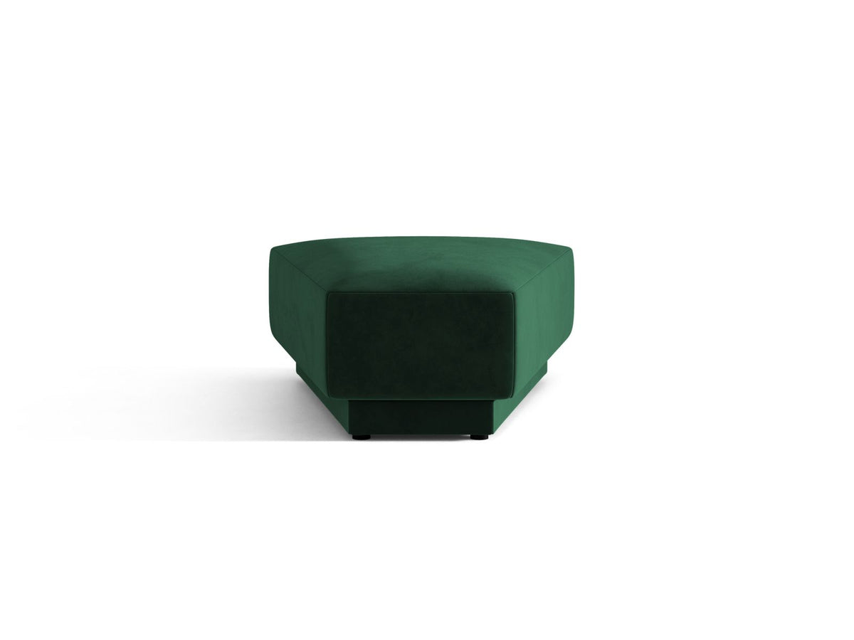 Miley — Pouf Bottle Green (Bluvel 78) Black Plastic
