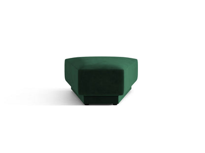 Miley — Pouf Bottle Green (Bluvel 78) Black Plastic