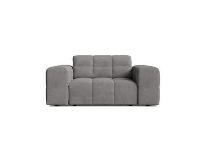 Jennifer — Armchair Light Grey (Eden 18 Grey) Black Plastic