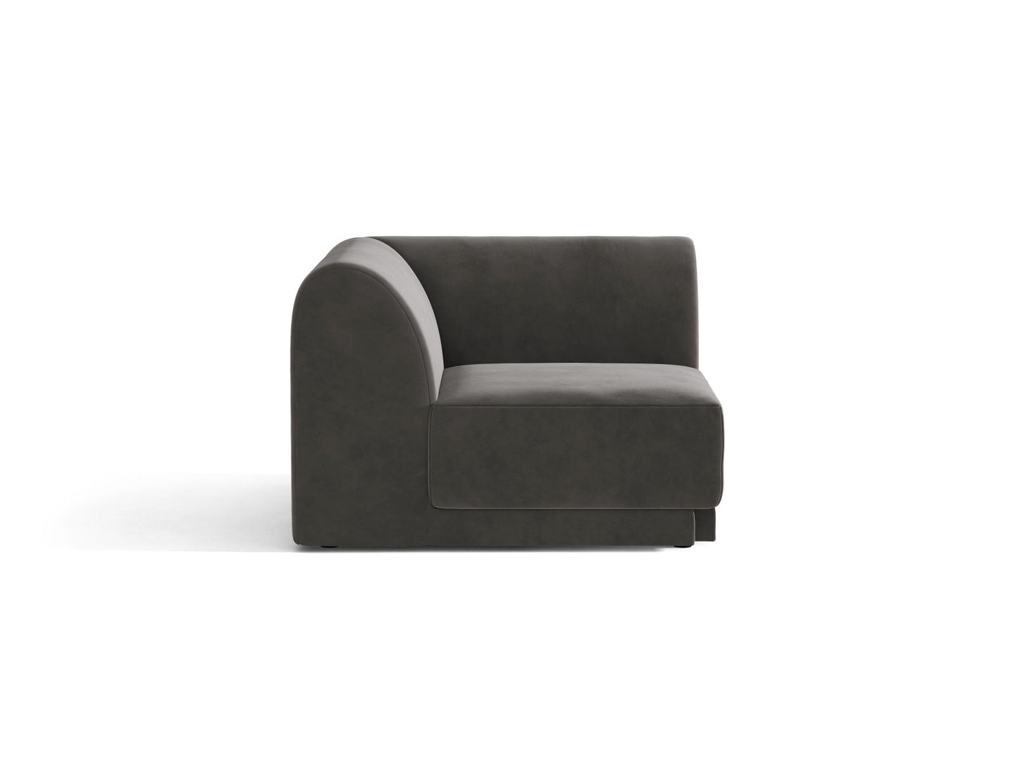 Miley — Modular Sofa Grey (Venus 2930) Black Plastic Unknown