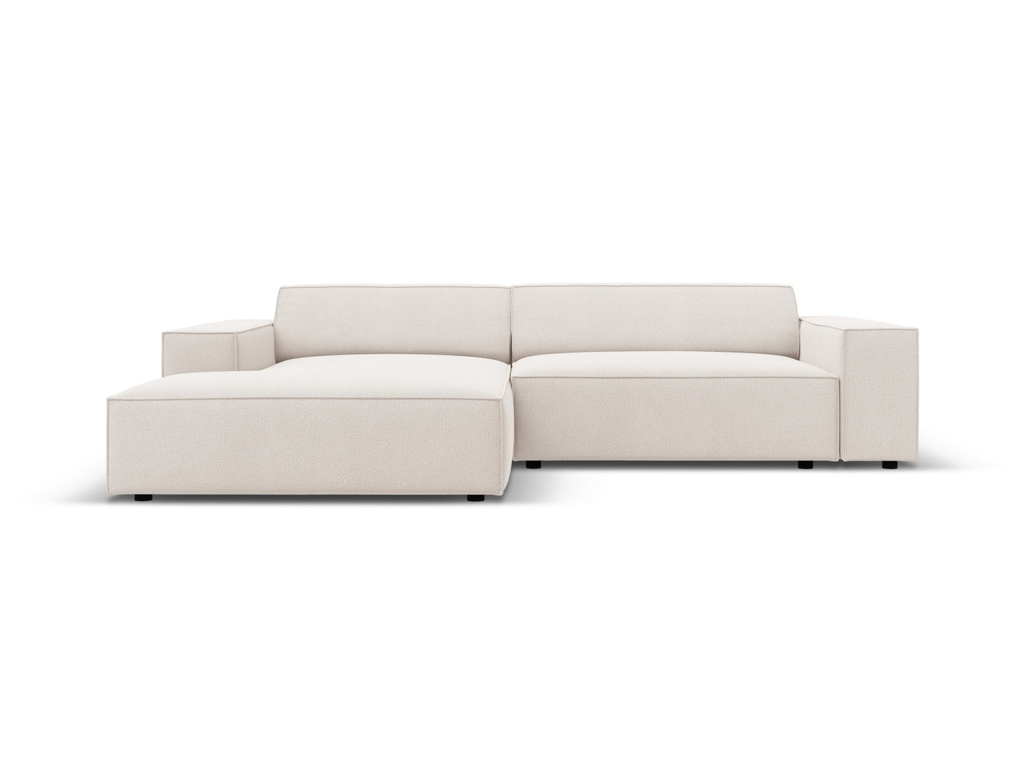 Jodie — Corner Sofa (224x162x77 cm) Light Beige (Megan 351) Left