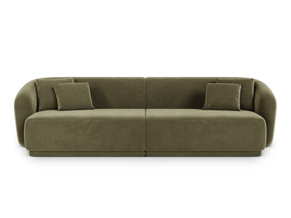 Gomera — Sofa Green (Salvador 8) Black Plastic