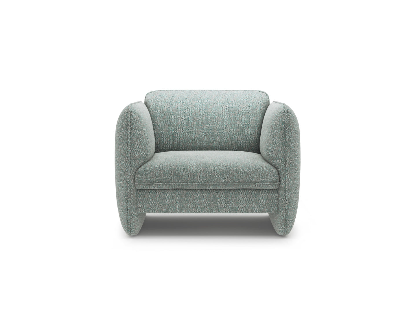 Georgia — Armchair (105x90x80 cm) Muted Blue (SILENCIO 72)