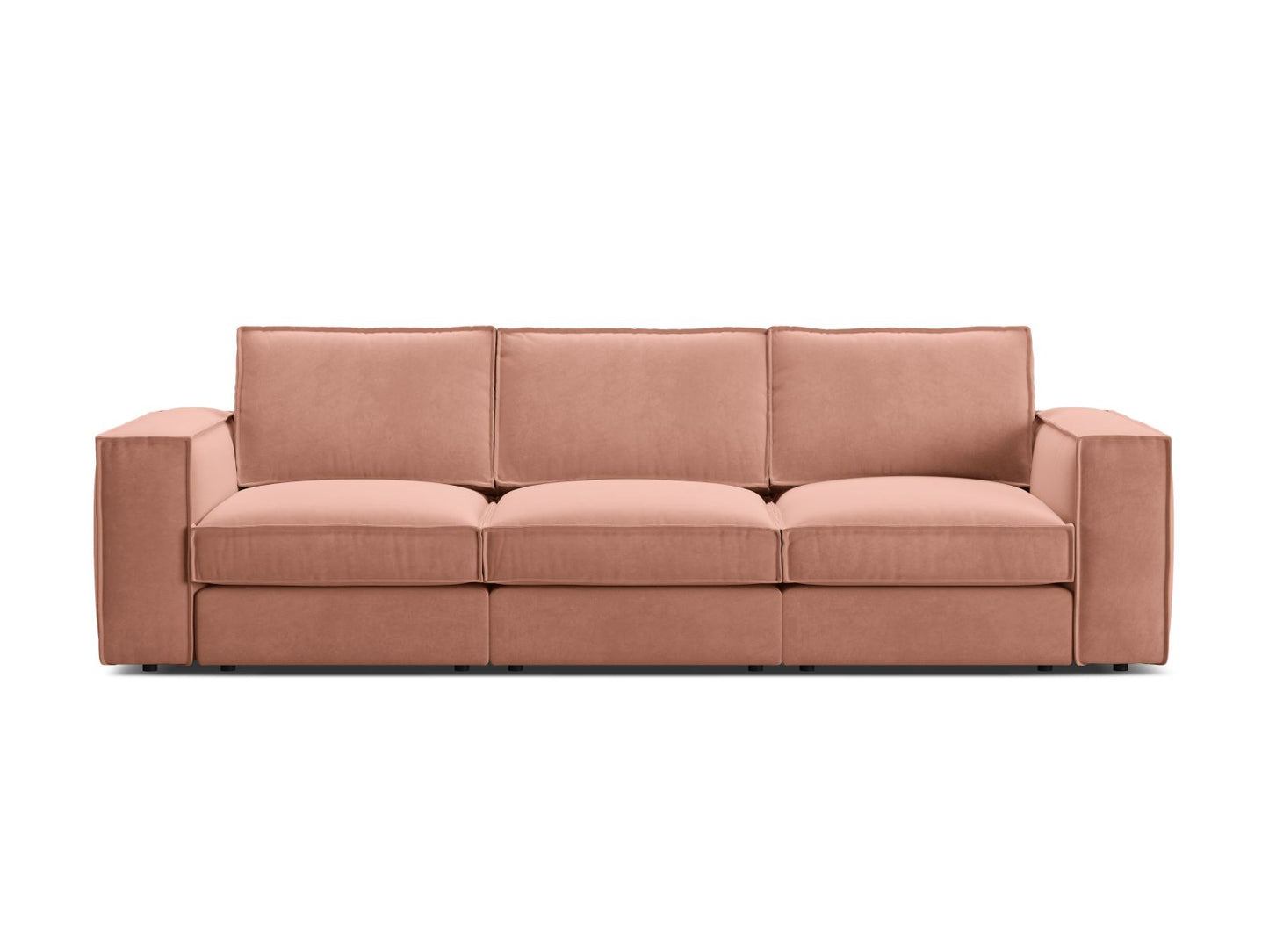 Pola — Sofa Pink (Salvador 11) Black Plastic