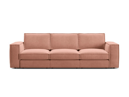 Pola — Sofa Pink (Salvador 11) Black Plastic