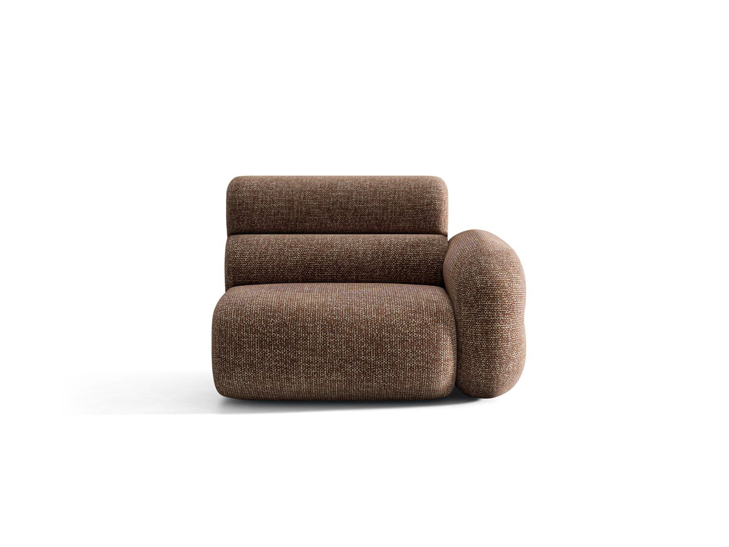 Neo — Modular Sofa (110x100x83 cm) Brown (SILENCIO 27) Right