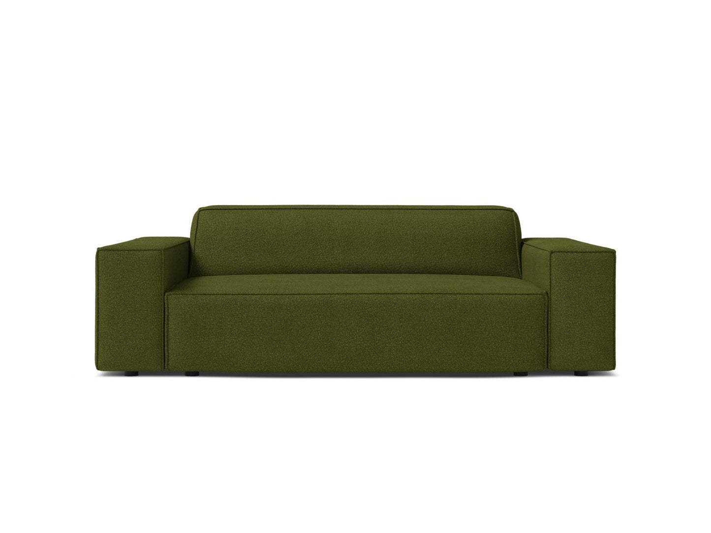 Jodie — Sofa Dark Olive Green (Baloo 2090) Black Plastic