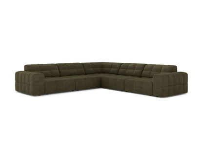 Jennifer — Corner Sofa (285x285x78 cm) Green (Eden 12 Olive)
