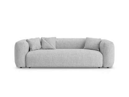 Martina — Sofa Silver (Monet Silver) Black Plastic