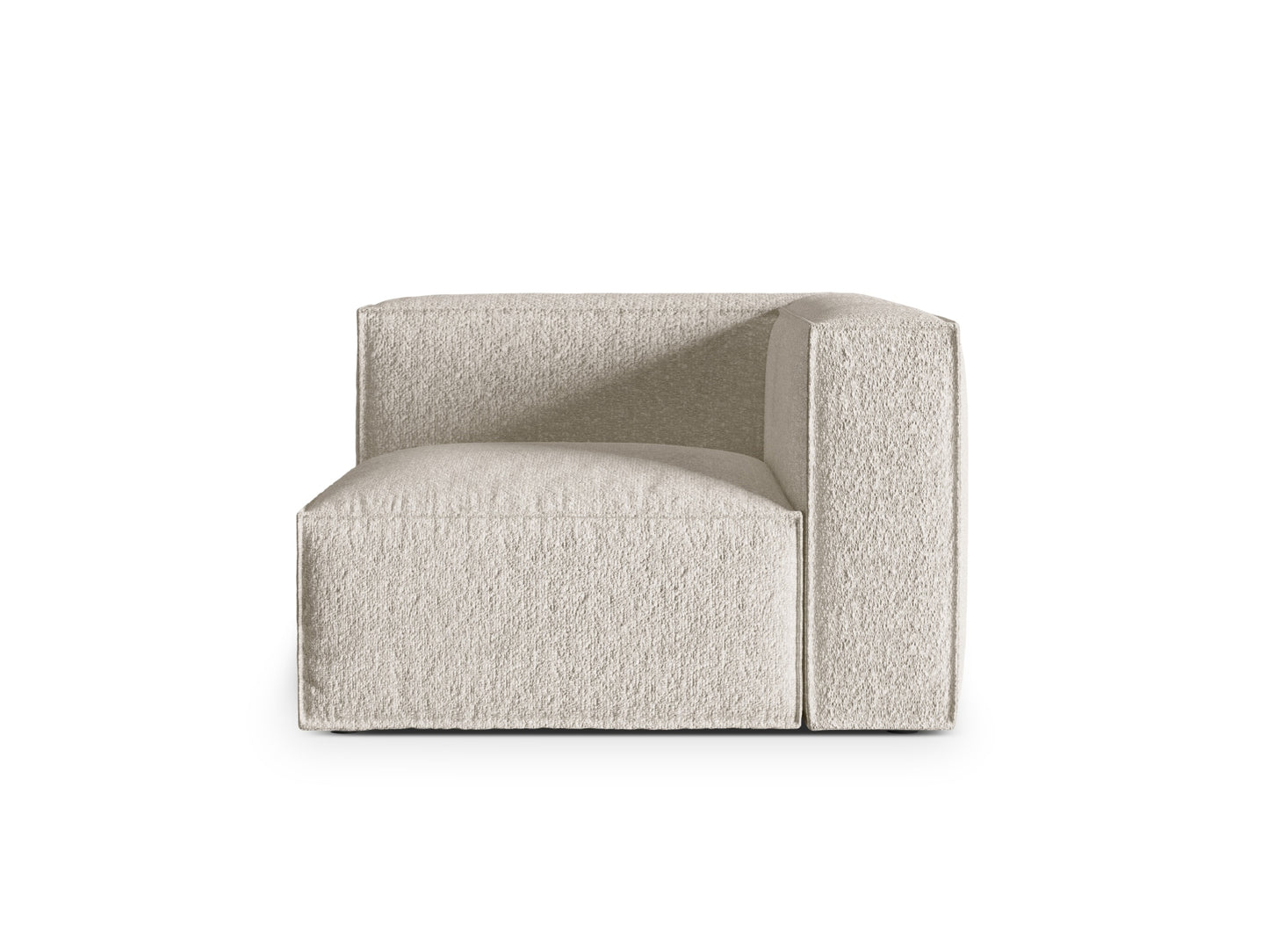 Nuria — Modular Sofa Beige (Monet Sand) Black Plastic