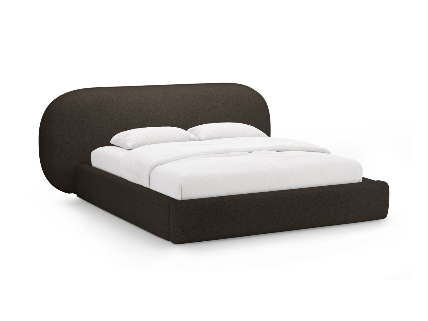 Ovalo — Bed Brown (Baloo 2081) Black Plastic