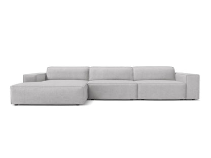 Jodie — Corner Sofa (284x162x77 cm) Light Grey (Baloo 2085) Left