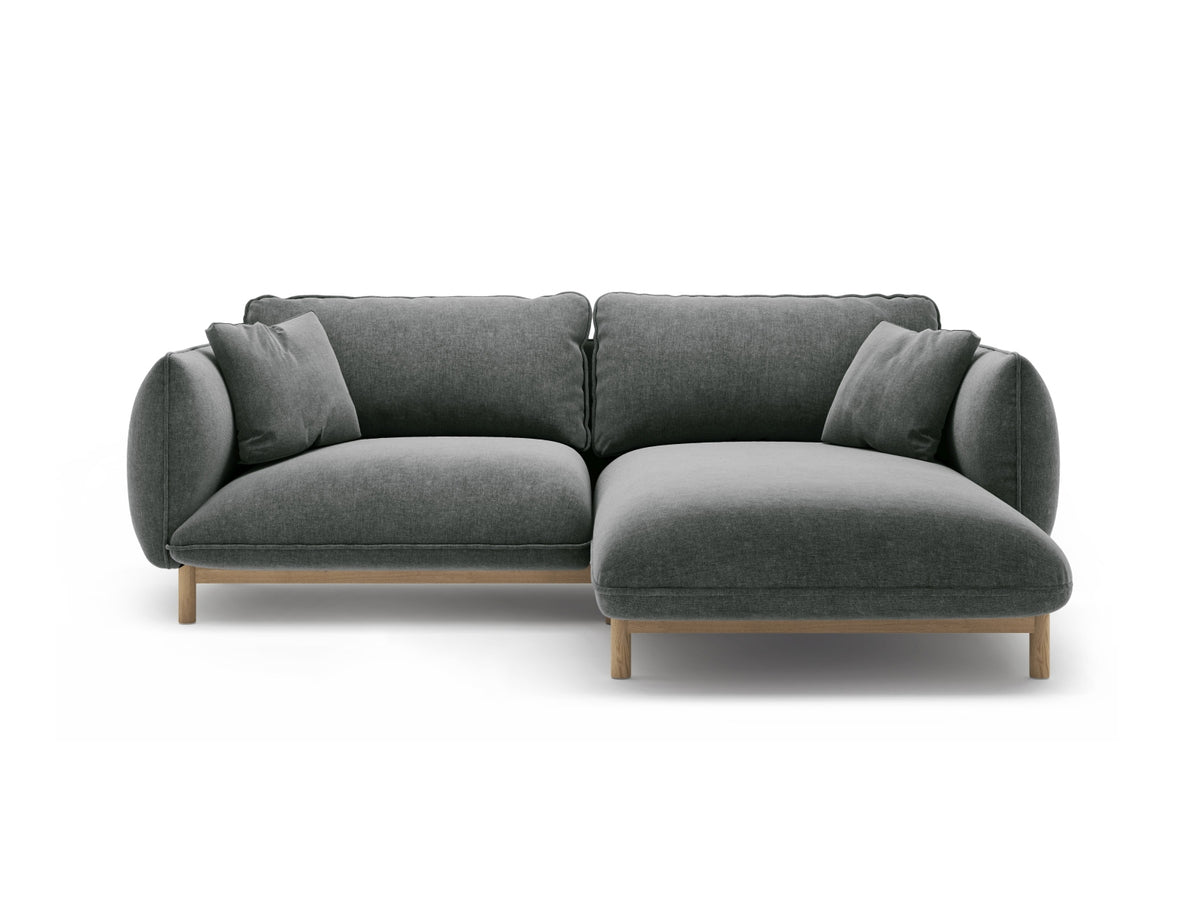 Ada — Corner Sofa (220x179x78 cm) Dark Grey (Wind 89) Right