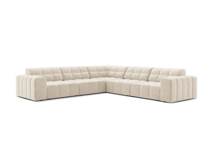 Jennifer — Corner Sofa (285x285x78 cm) Light Beige (Bluvel 22)