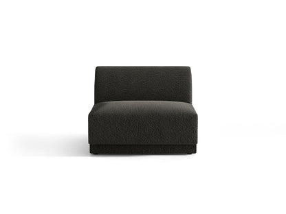 Miley — Modular Sofa Brown (Baloo 2081) Black Plastic