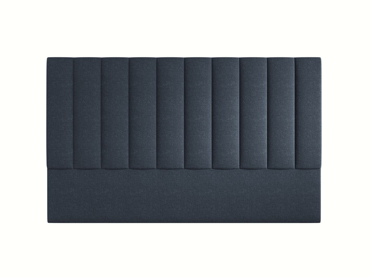 Marl — Headboard Navy Blue (Eden 16 Deep Blue) Black Plastic