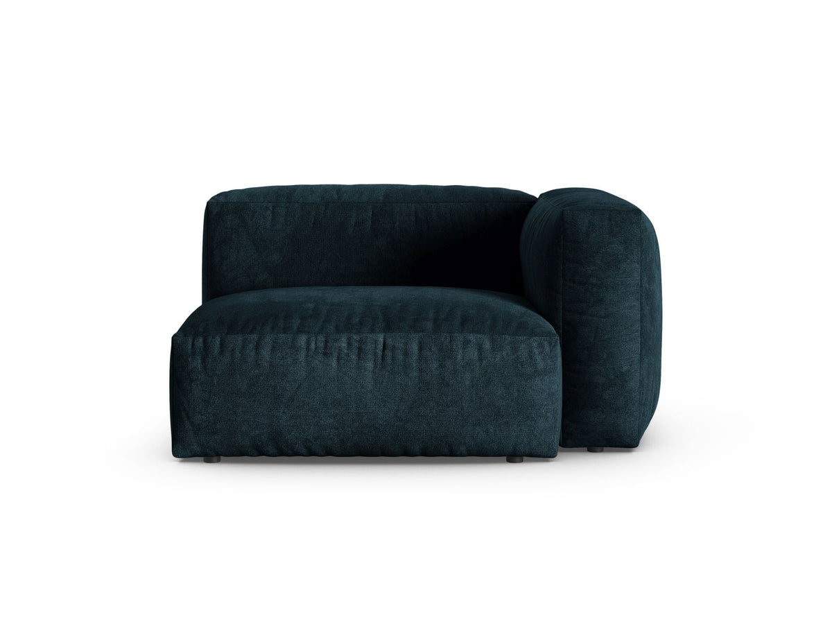 Martina — Modular Sofa Deep Petrol (Vogue 13) Black Plastic Right