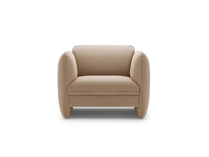 Georgia — Armchair (105x90x80 cm) Almond Beige (Magic Velvet 2282)