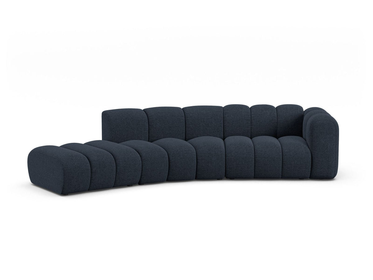 Lupine — Sofa Navy Blue (Eden 16 Deep Blue) Black Plastic Right
