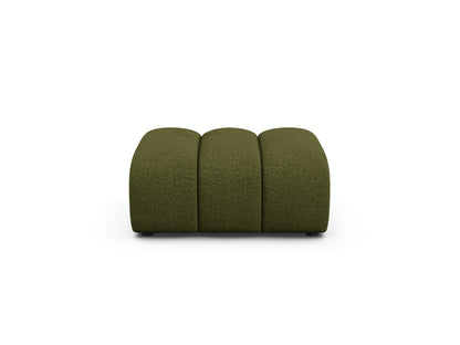 Lupine — Pouf Dark Olive Green (Baloo 2090) Black Plastic