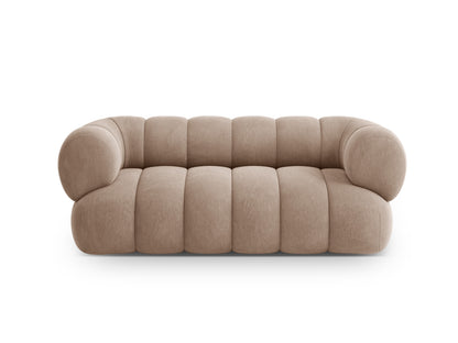 Koge — Sofa Dark Beige (Vogue 3) Black Plastic