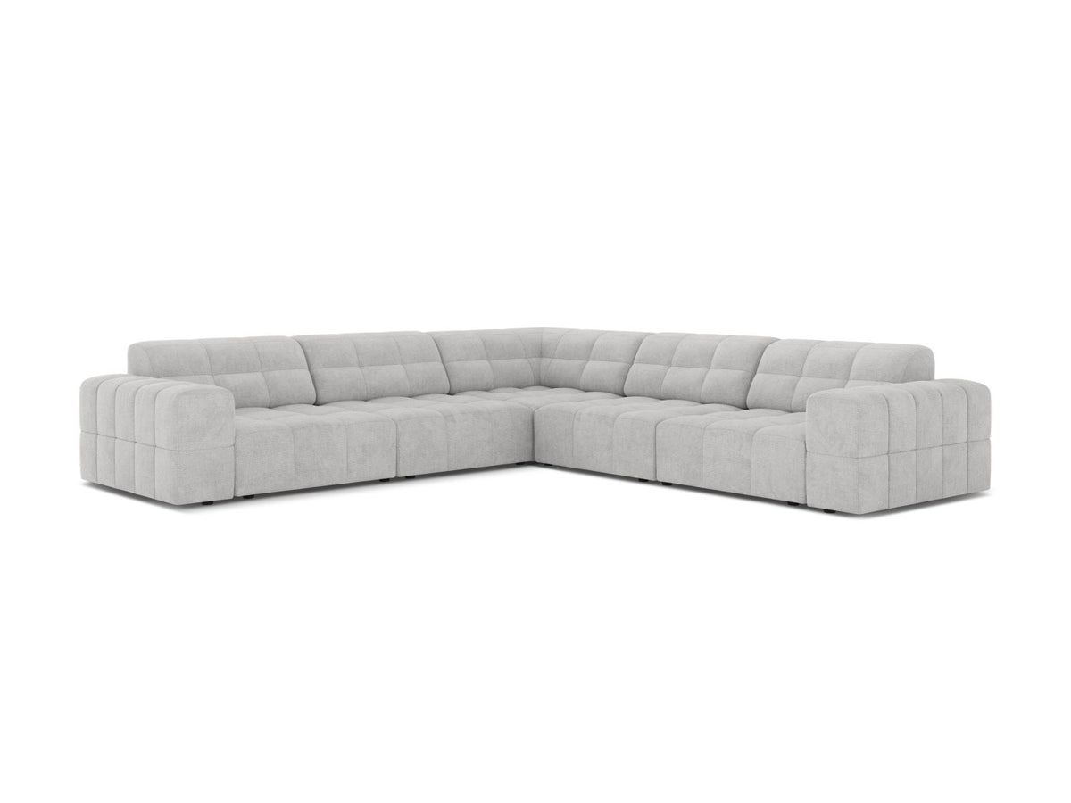 Jennifer — Corner Sofa (285x285x78 cm) Silver (Eden 17 Silver)
