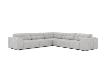 Jennifer — Corner Sofa (285x285x78 cm) Silver (Eden 17 Silver)