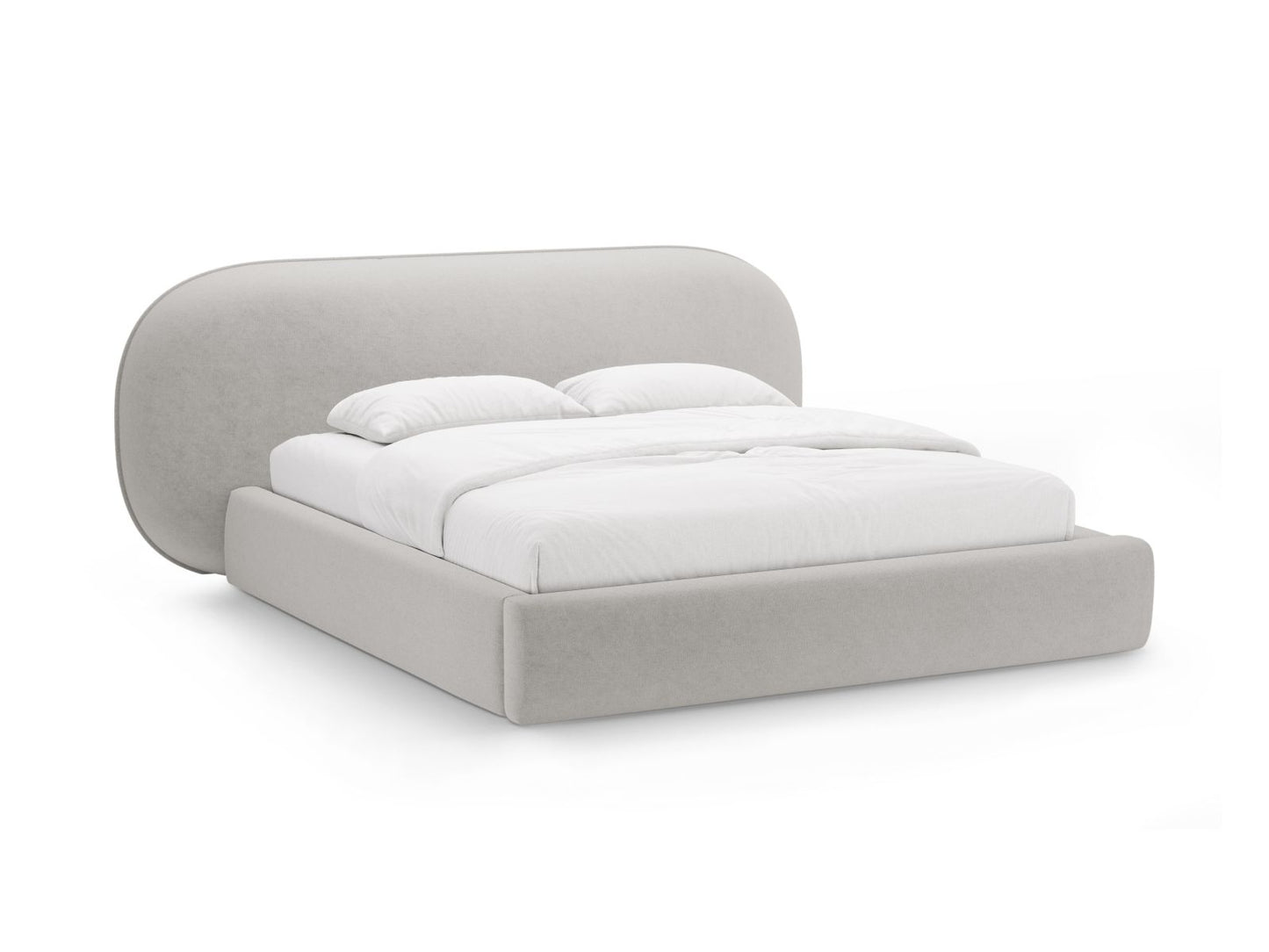 Ovalo — Bed Light Grey (Perfect Harmony 80) Black Plastic